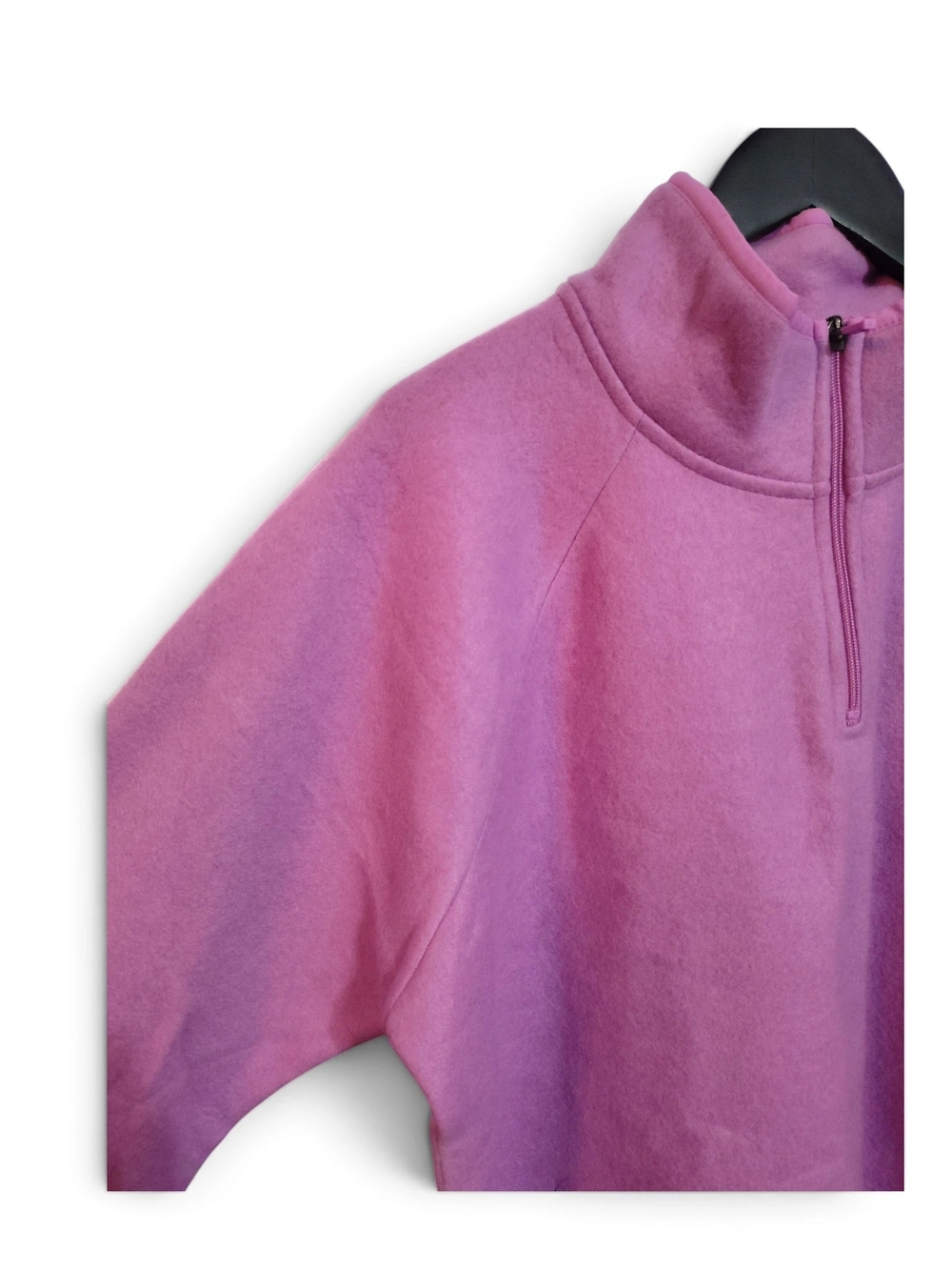 🆕 Tek Gear Essential Fleece Pullover Ultra-soft Quarter Zip Purple Pink XXL Nwt - Picture 5 of 10